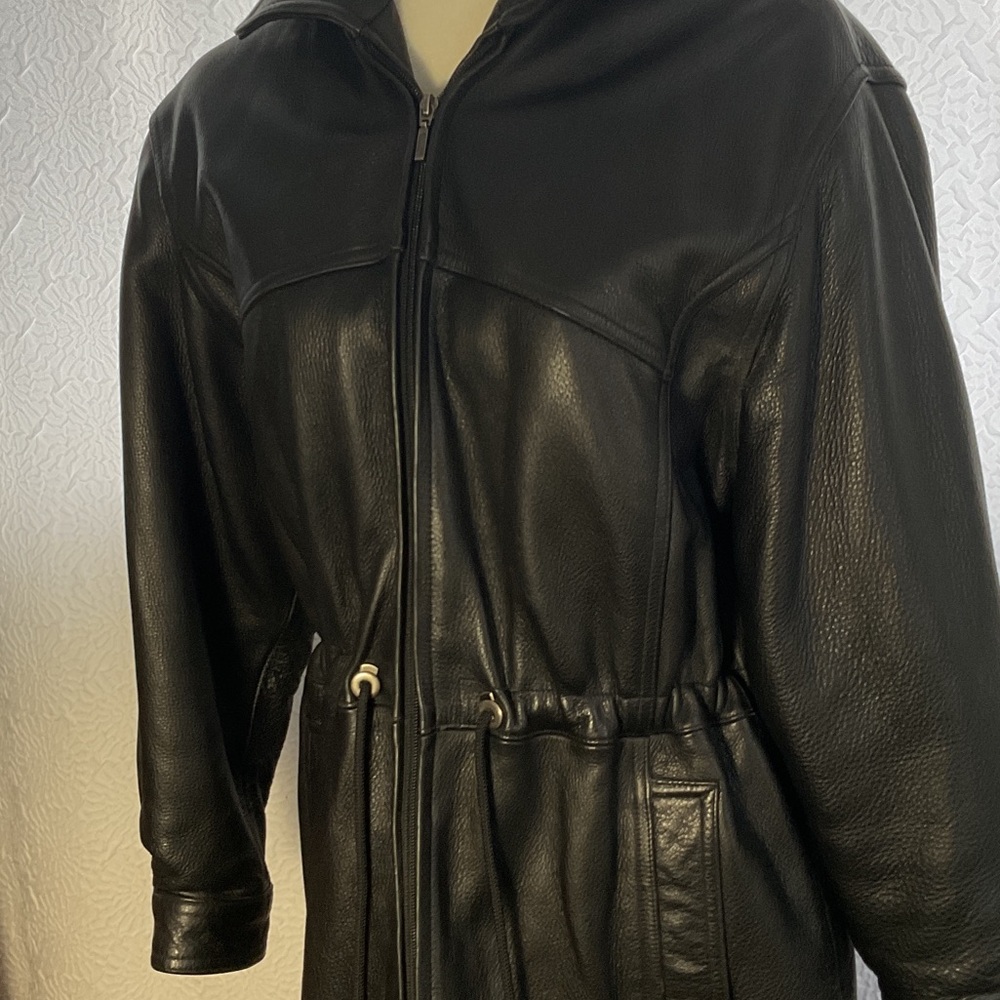 Danier Classic Black Leather Jacket